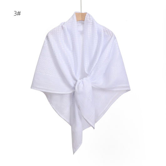 Pañuelo Cuadrado Grande Jacquard Patrón Onda para Hombre - Image 8