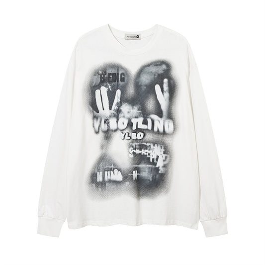 Playera Estampada con Patrón Abstracto para Hombre