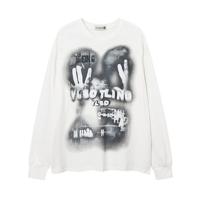 Playera Estampada con Patrón Abstracto para Hombre