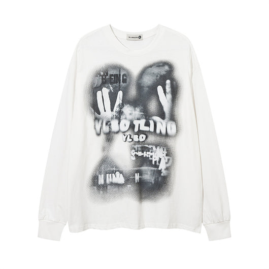 Playera Estampada con Patrón Abstracto para Hombre