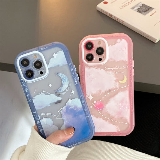 Funda Protectora Cielo Estrellado Luna - Antigolpes Integral Suave