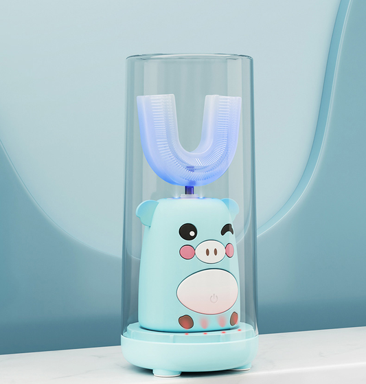Cepillo de Dientes Eléctrico Infantil en U - Limpieza Automática Segura