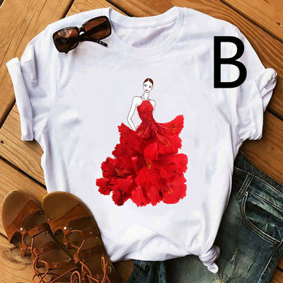 Falda Floral de Ballet Personalizada para Niña y Mujer - Manga Corta - Image 27