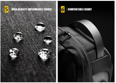 Mochila Crossbody Impermeable Antirrobo para Hombre - Bolsa de Viaje Oxford Multifunción - Image 33