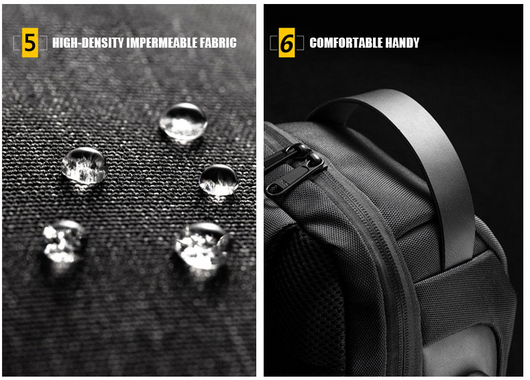 Mochila Crossbody Impermeable Antirrobo para Hombre - Bolsa de Viaje Oxford Multifunción - Image 33