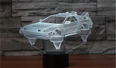 Lámpara Nocturna 3D Coche de Ciencia Ficción para Dormitorio Infantil - Image 4