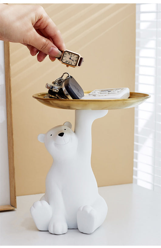 Organizador de Llaves con Bandeja Decorativa Forma de Oso - Image 5