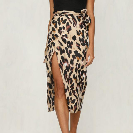 Falda Larga Bandage con Abertura Lateral - Estilo Streetwear