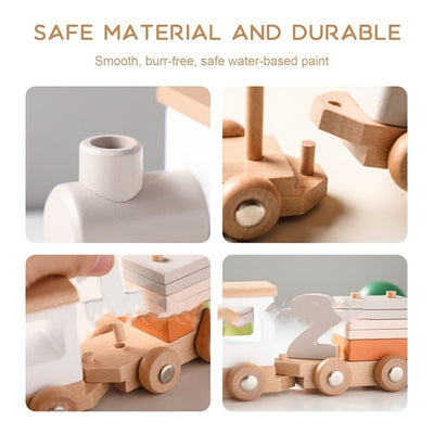 Tren de Madera para Cumpleaños Infantil - Juguete Hito del Bebé - Image 11