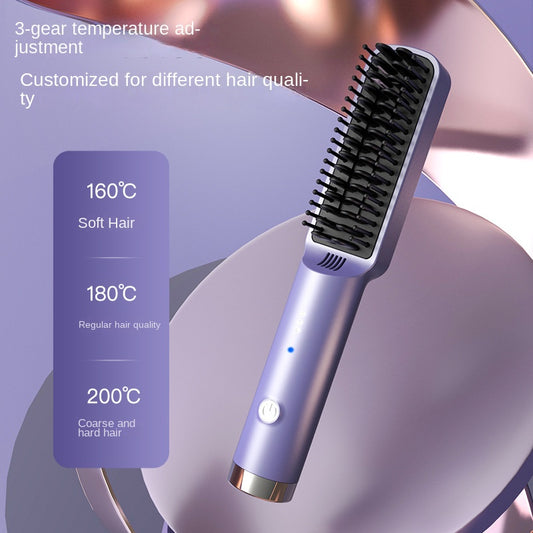 Peine Alisador Eléctrico 2 en 1 - Plancha de Cabello con Control de Temperatura - Image 2