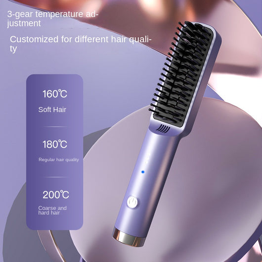 Peine Alisador Eléctrico 2 en 1 - Plancha de Cabello con Control de Temperatura - Image 2