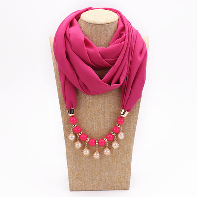 Pañuelo Collar Chal Perla con Protección Solar para Mujer - Image 14