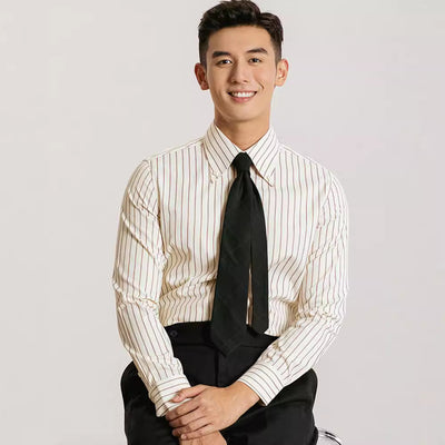 Camisa Retro Japonesa Hombre Otoño Manga Larga - Image 3