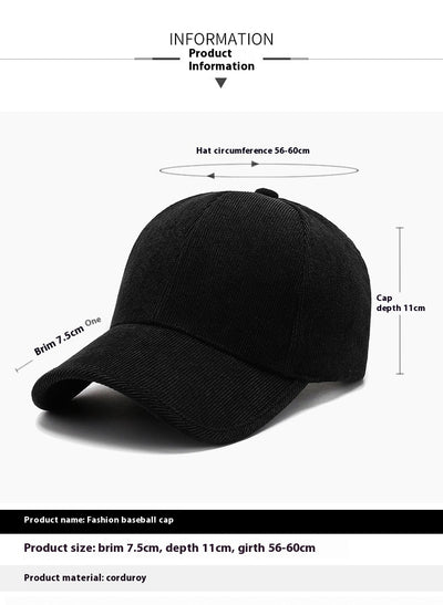 Gorra de Béisbol Pana Cuatro Estaciones - Versátil y Combinable - Image 18