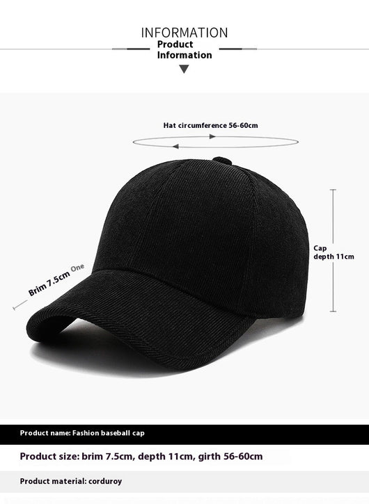 Gorra de Béisbol Pana Cuatro Estaciones - Versátil y Combinable - Image 18