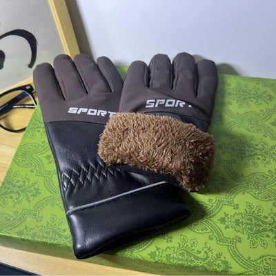 Guantes de Punto Gruesos para Hombre, a Prueba de Viento y Frío - Image 4