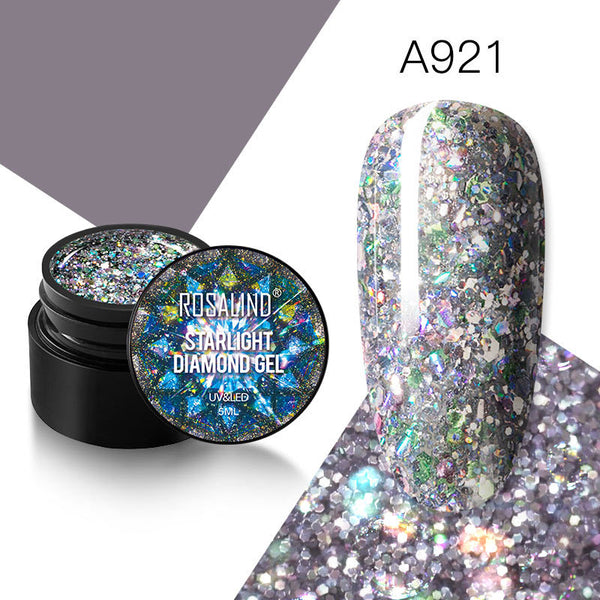 Esmalte de Uñas en Gel UV con Lentejuelas - Brillo Diamantado 5ML - Image 2