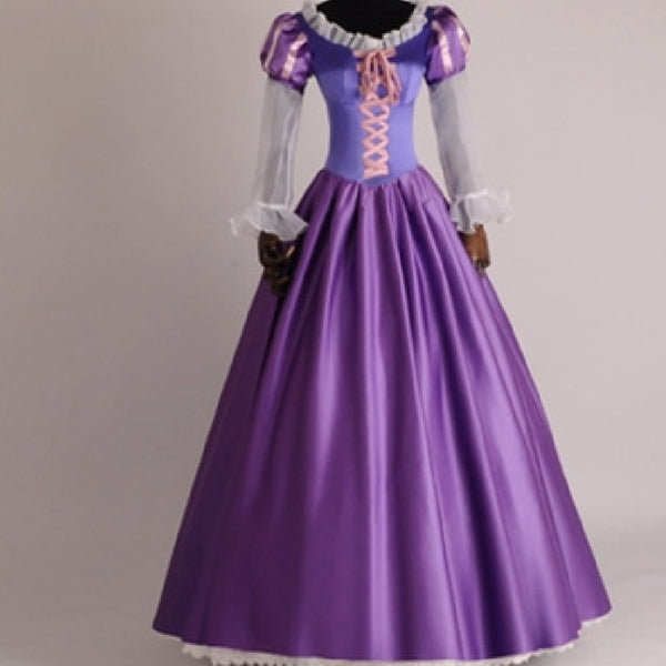 Vestido de Princesa con Cabello Largo para Presentaciones
