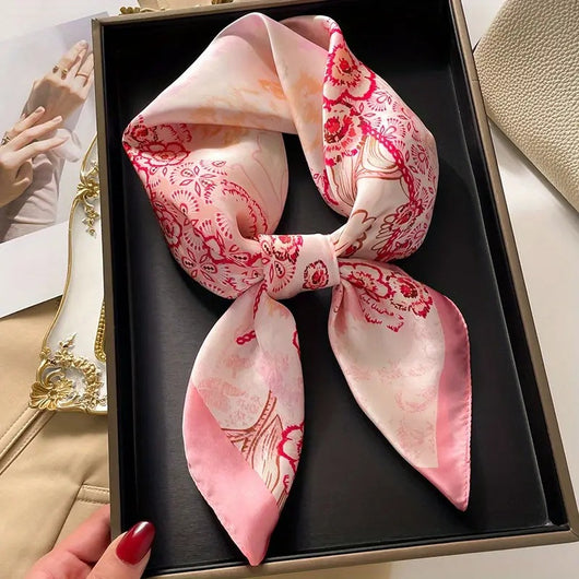 Pañuelo de Seda 70x70 Estilo Coreano - Versátil y Elegante - Image 4