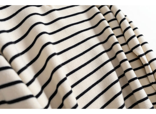 Suéter de Punto Holgado a Rayas para Mujer - Diseño Casual y Versátil - Image 4