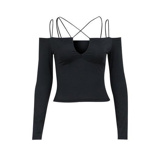 Blusa Asimétrica de Manga Larga con Escote en V - Image 12