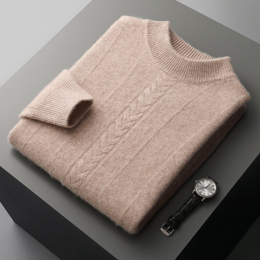 Suéter de Cachemira con Cuello Medio para Hombre - Image 8