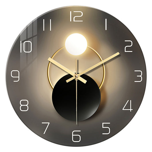 Reloj de Pared de Cristal Templado Silencioso para Sala - Image 13