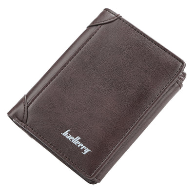 Billetera Corta Hombre Diseño Coreano Vertical Multibolsillos Compacta - Image 7