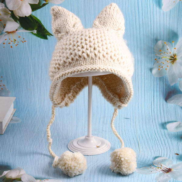 Gorro Tejido con Orejas de Gato Infantil - Image 4