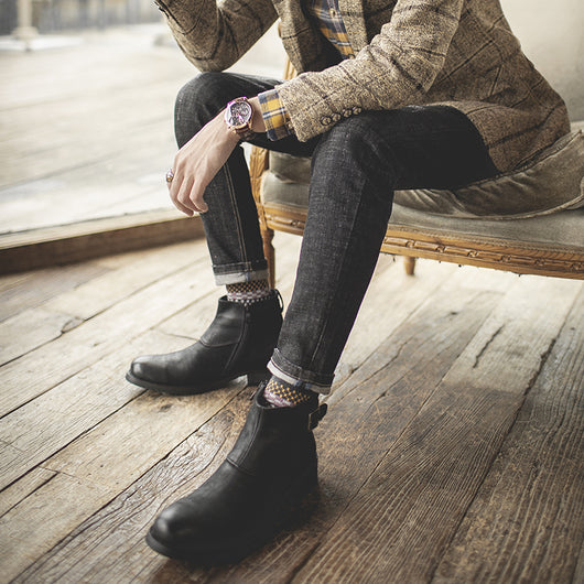 Botas Martin de Cuero Genuino para Hombre - Corte Medio