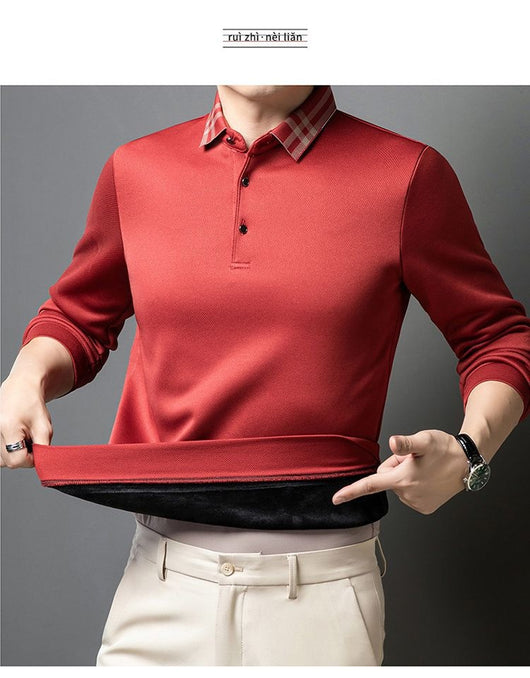 Chompa Polar Suelta para Hombre Otoño Invierno - Cuello Solapa Versátil - Image 38