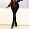 Calça Skinny Flare com Fenda Lateral