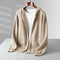 Cardigan de Lana con Cierre y Capucha para Hombre