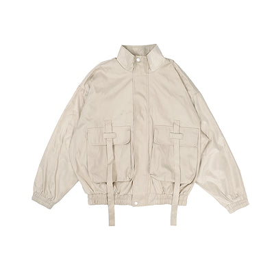 Impermeable de Nylon con Bolsillos Amplios y Detalles Decorativos - Image 8
