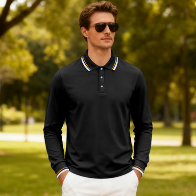 Polo Jacquard Casual para Hombre - Secado Rápido y Transpirable - Image 40