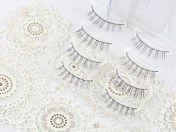 Pestañas Postizas Voluminosas con Tallo de Algodón Suave - Pack 4 Pares