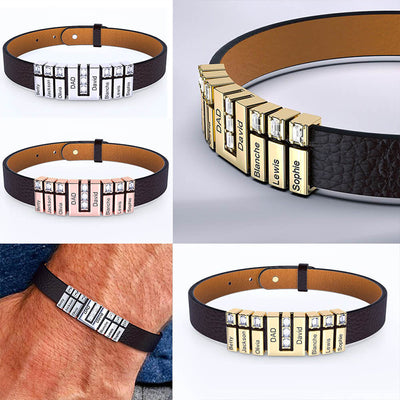 Pulsera Casual de Cuero Sintético para Hombre - Image 5