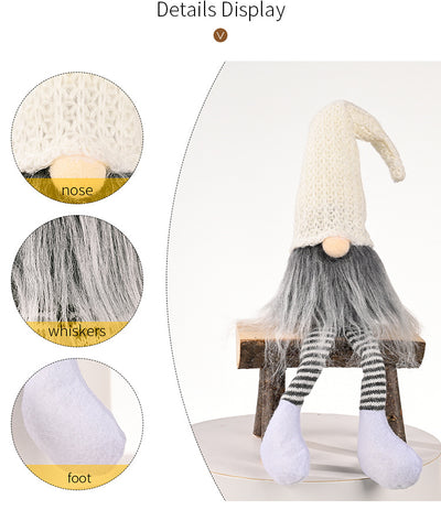 Muñeca Navideña sin Rostro con Piernas Colgantes - Adorno Decorativo - Image 21