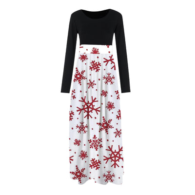 Conjunto de Falda Larga con Estampado Navideño Europeo y Americano - Image 27