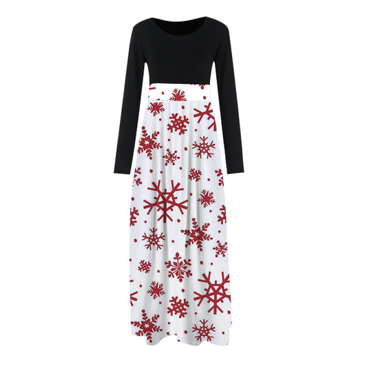 Conjunto de Falda Larga con Estampado Navideño Europeo y Americano - Image 27