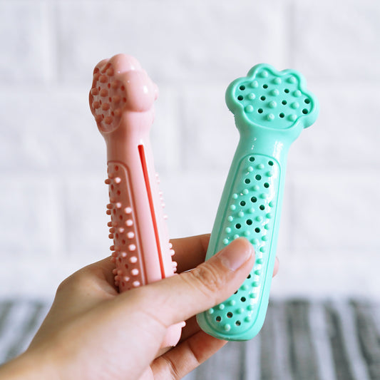 Cepillo de Dientes Juguete Pez para Perros y Gatos - Limpieza Dental y Diversión