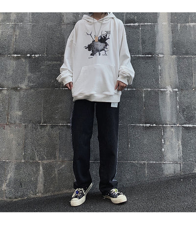 Sudadera con capucha de algodón suave y relajada - Image 16