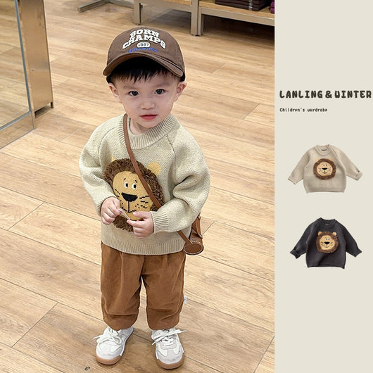Suéter Pullover Coreano para Niños - Estilo Occidental - Image 2