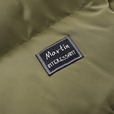 Abrigo Acolchado para Hombre con Cuello Alzado - Diseño Térmico Grueso y Corte Holgado - Image 3