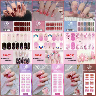 Uñas Postizas Impermeables de Color Sólido para Nail Art - Image 34