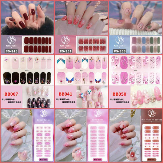 Uñas Postizas Impermeables de Color Sólido para Nail Art - Image 34