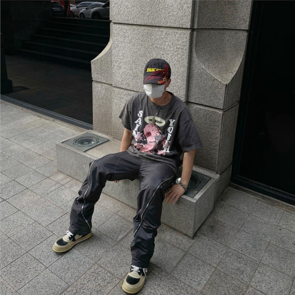 Overol Funcional de Nylon con Bolsillos 3D - Estilo Urban Streetwear Hombre