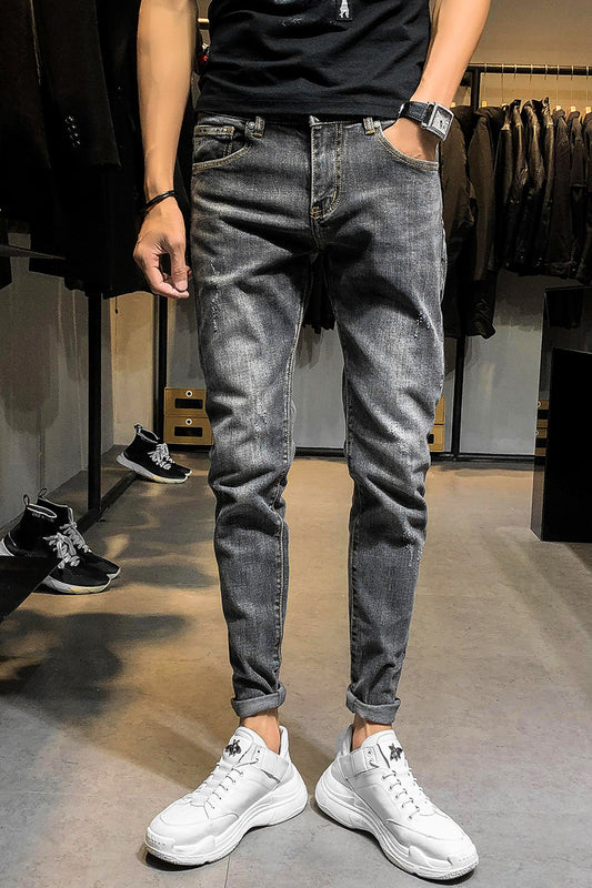 Jeans Slim Retro para Hombre - Estilo Clásico Moderno