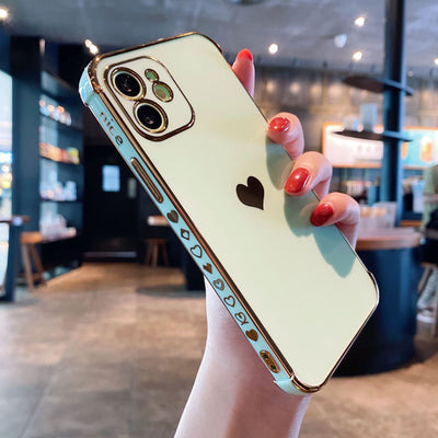 Funda Protectora Love con Electroplating y Silicona Antichoque - Image 4