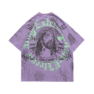 Playera Retro Americana Estampada Vintage Hip-hop Street Style - Image 12